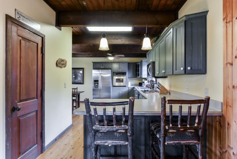 Two bar stools at the bar!