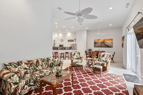 Lounge Area in Open Concept Downstairs