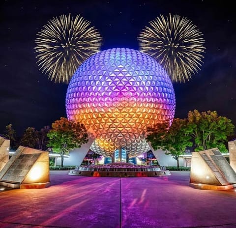 Epcot fireworks visible from our WDW condo!