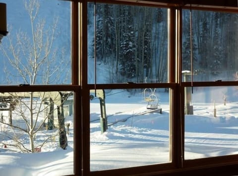 You can't get any closer to the lift!  View from dining and kitchen