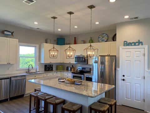 3rd Floor- Kitchen -large island with seating for 8 