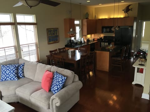 Dining and Kitchen - coffee pot, coffee grinder, toaster and microwave