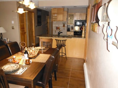 Dining room with Kitchen view