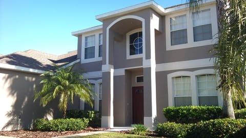 3500 square feet, two-storey luxury villa. Front view