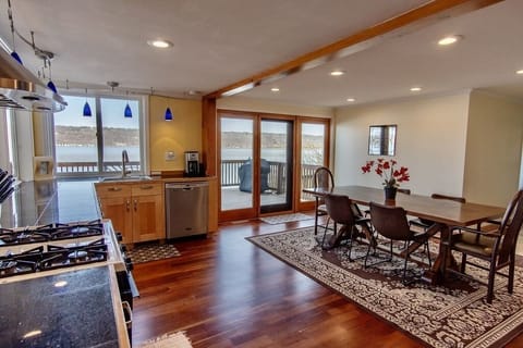 Lake views from the kitchen