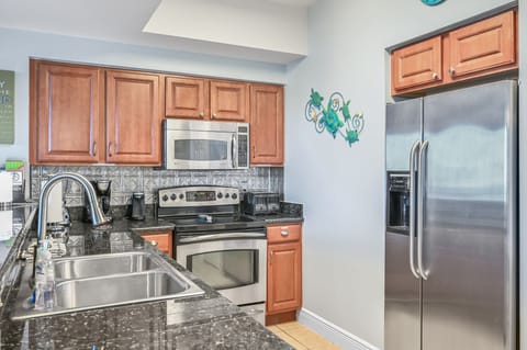 Newly upgraded kitchen with everything you will need for enjoyable meals.