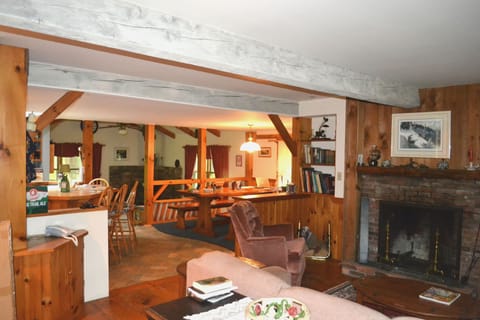 Loads of living space with trestle dining table