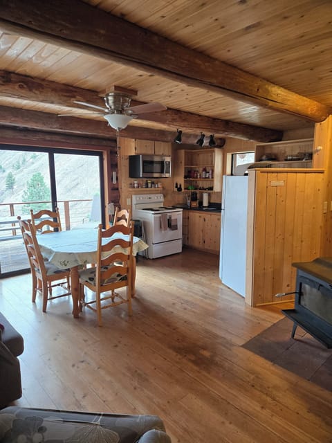 front door looking into kitchen