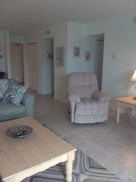 Newly redecorated living room.