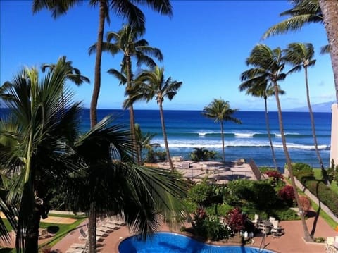 Great view of the surf right from your own private lanai.