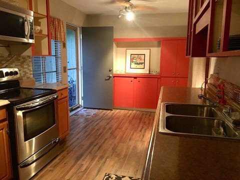 Stainless appliances in kitchen 