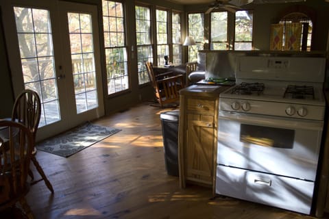 View of living room from kitchen