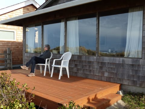 The new deck is 8 x 16 ft and ready for yoga in the morning or drinks at sunset.