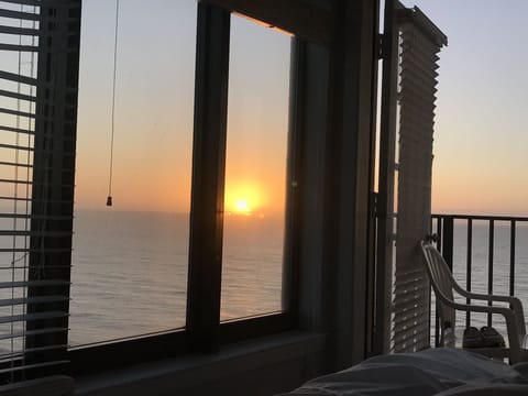 Sunrise view from the master bedroom
