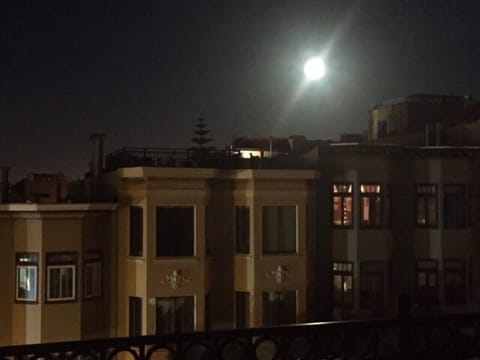 full moon from roof deck
