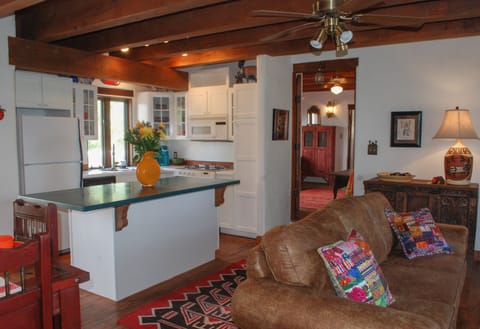 Living area, looking into one of the private King bedrooms