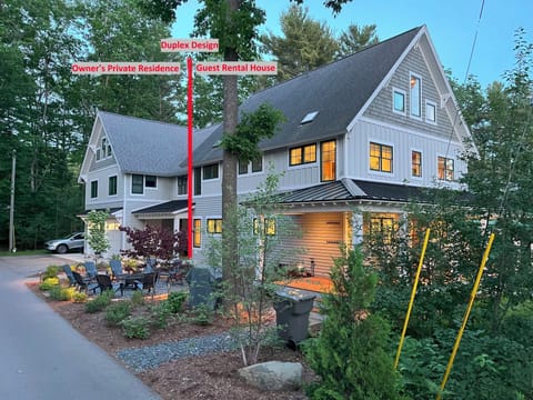 Exterior North Side with Guest Fire Pit and Grill