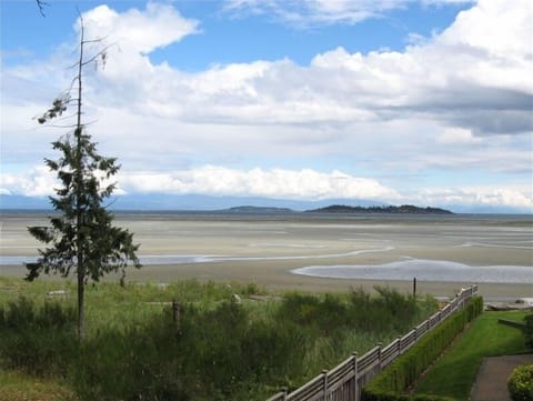 A view of Rathtrevor Beach and Park from our main floor deck!