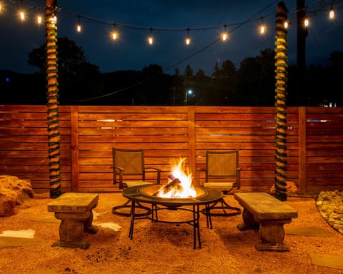 Nothing like ending the day outside sitting around the wood fire pit and enjoying the views.