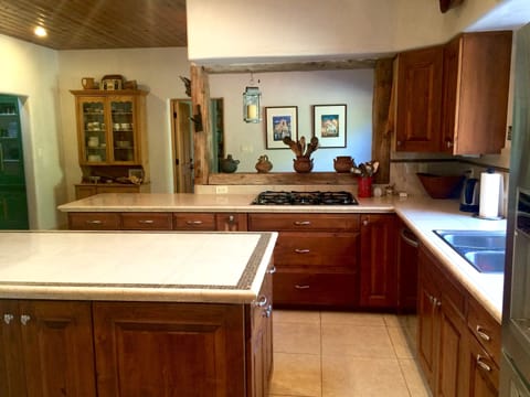 Kitchen looking toward game area
