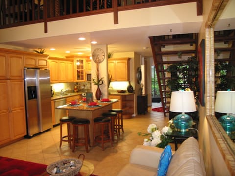 Full modern kitchen with stainless steel 
