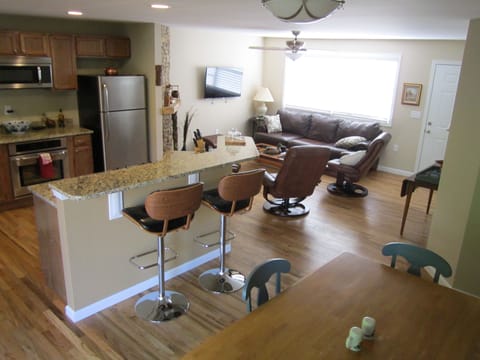 Drop your keys on the counter, you are home!