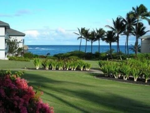 View of Shipwreck Beach from the lanai
