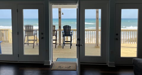 View from the kitchen / upstairs living area
