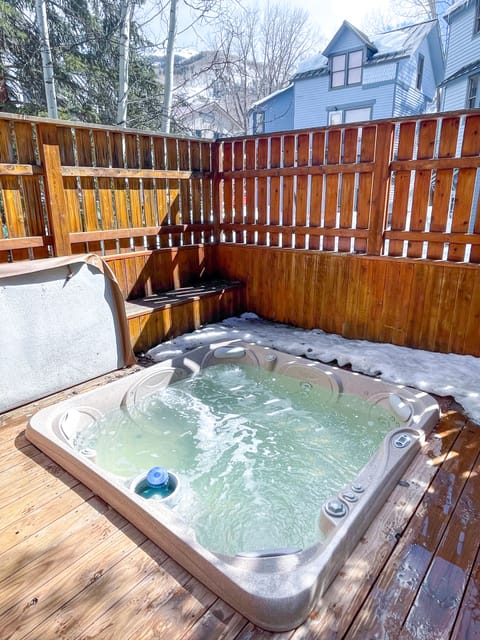 Incredible hot tub that is very private