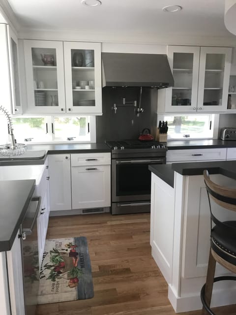 Fully equipped, chef's kitchen.