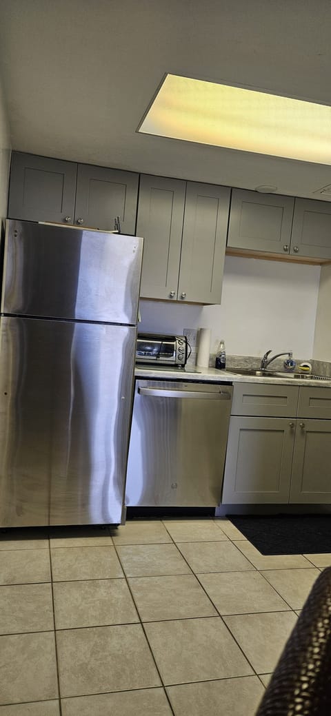 Kitchen with new cabinets and appliances