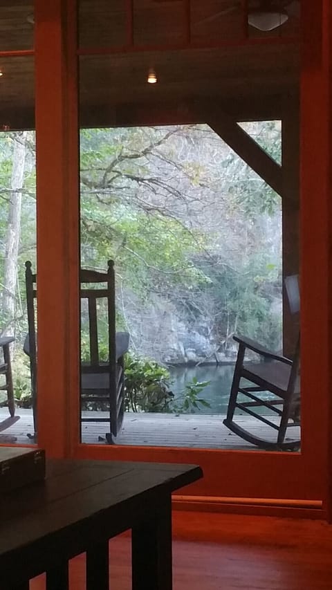 A view to the river from the easy chair