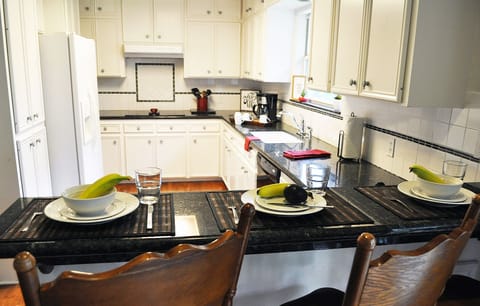 A spacious kitchen with all the amenities you will need to cook your favorites