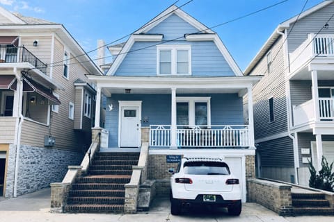 Front of Beach House  | 1 Car Off Street Parking in front on Driveway | 2 Street Parking Permits