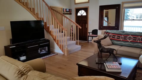 Full cable TV, DVD player and WIFI.
