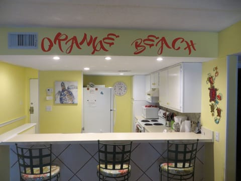 Front view of kitchen