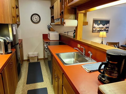 Fully stocked kitchen with new appliances