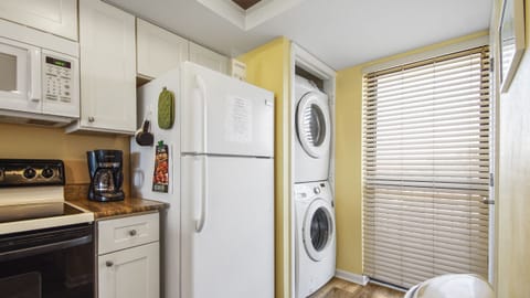 kitchen with laundry closet
