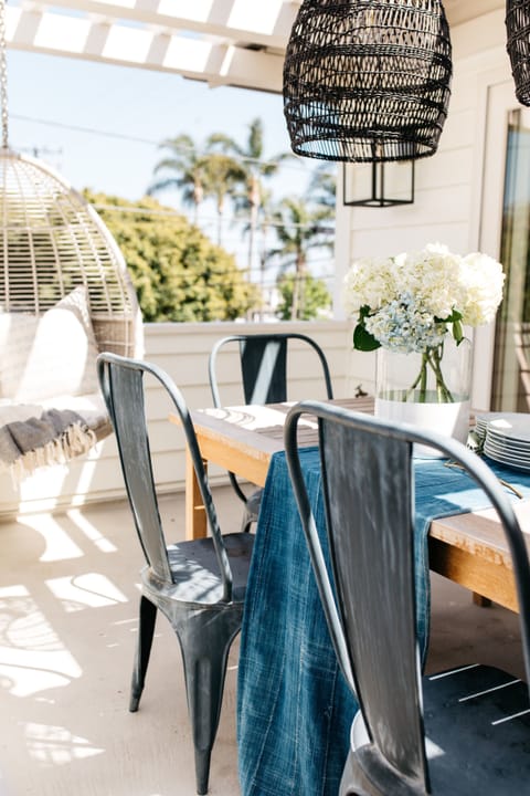 Another great place to soak in the sun from the hanging pod chair