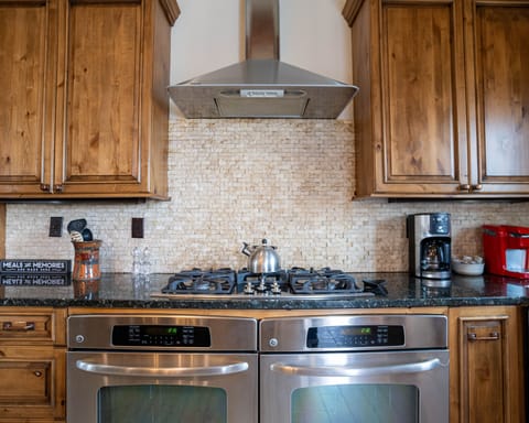 Two ranges and a cooktop