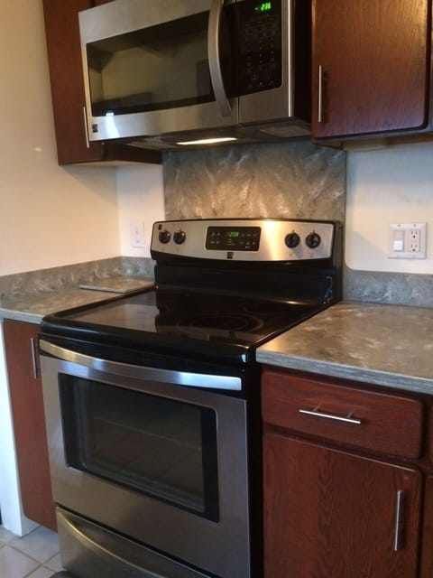 Stove top range/oven and microwave
