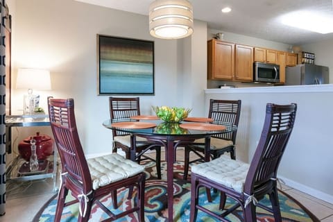 The dining area in this open concept  home is flooded with natural light!