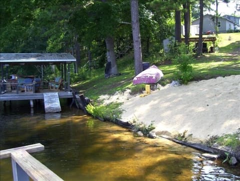 Private Beach Area with Two Private Docks.Fish at night or all day!