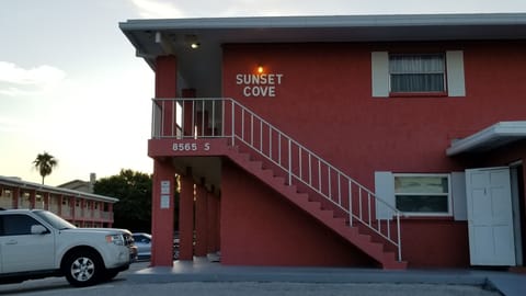 Our unit on 2nd floor, right around the corner of the stairs.