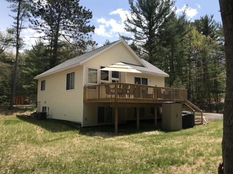 Spacious deck with the brand new extension 