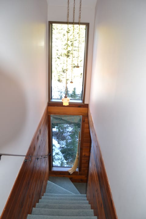 A view from the stair case.