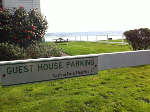 Private parking along fence line for guests