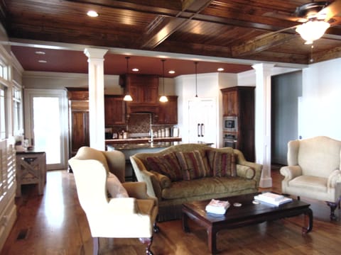 Kitchen and main living room on Main Floor