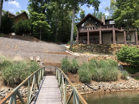 Back view of house from dock