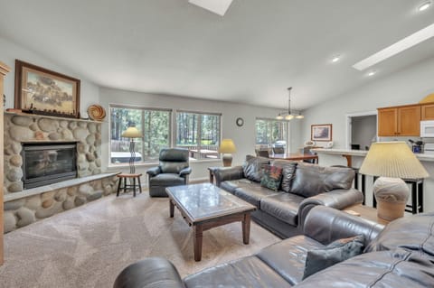 Cozy living area with gas fireplace